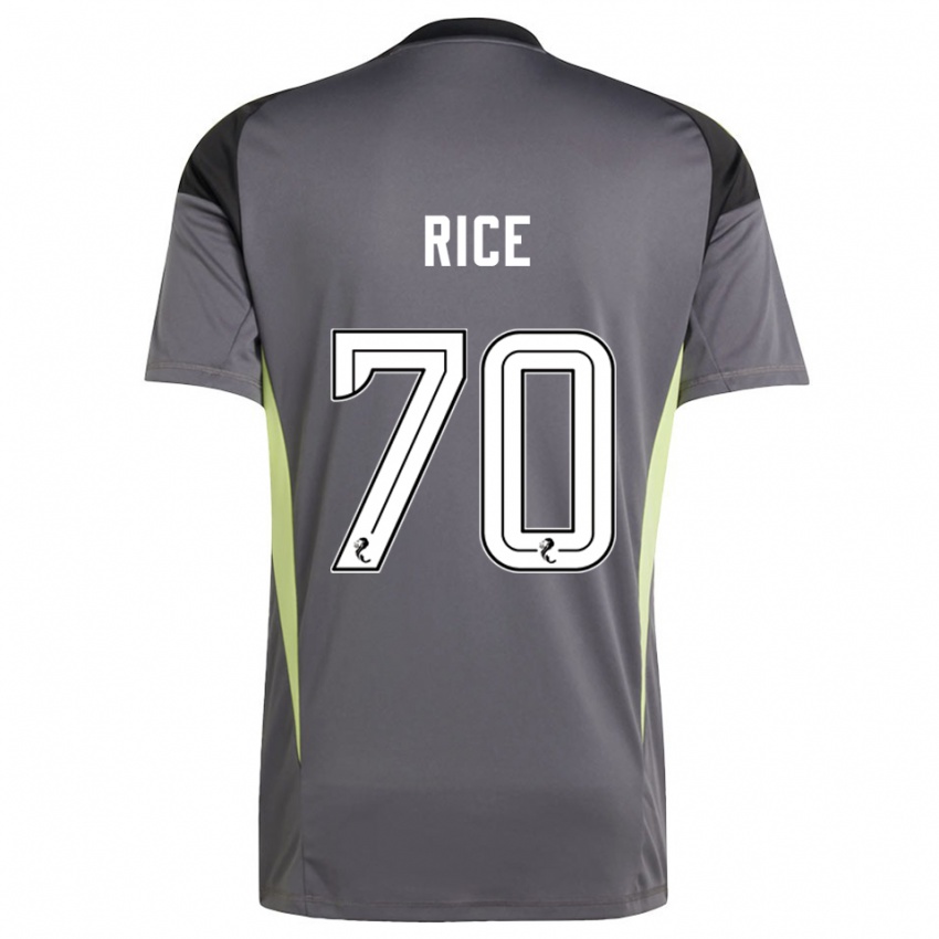 ילדים איידן רייס #70 לבן אפור חולצת שוער 2025/26 חולצה קצרה