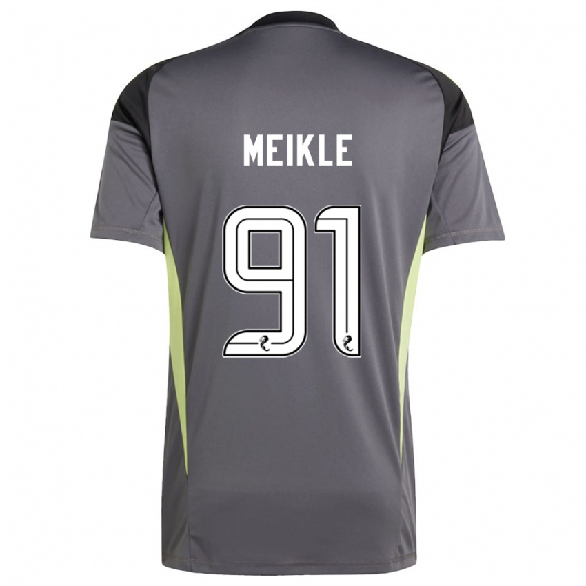 ילדים ג׳יימי מייקל #91 לבן אפור חולצת שוער 2025/26 חולצה קצרה