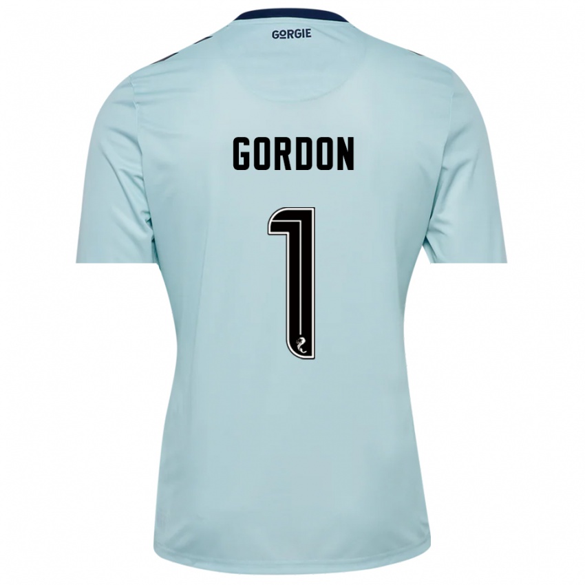 ילדים קרייג גורדון #1 שחור כחול בהיר חולצת שוער 2025/26 חולצה קצרה