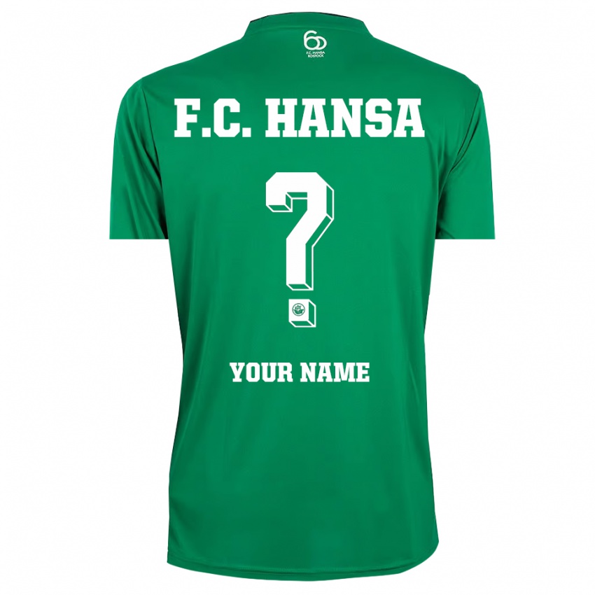 ילדים הנזה רוסטוק ירוק כהה לבן חולצת שוער 2025/26 חולצה קצרה