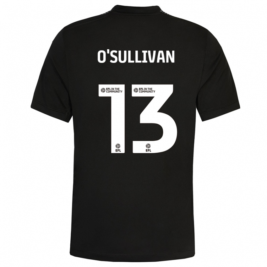 ילדים וויליאם אוסאליבן #13 שחור לבן חולצת שוער 2025/26 חולצה קצרה