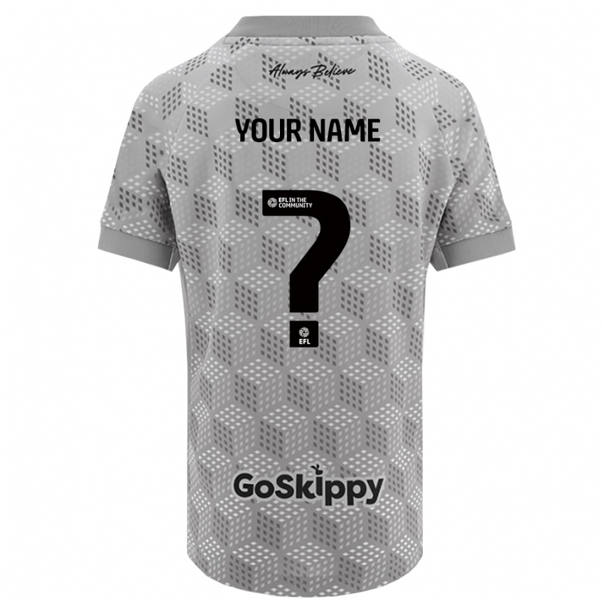 ילדים בריסטול סיטי אפור שחור חולצת שוער 2025/26 חולצה קצרה