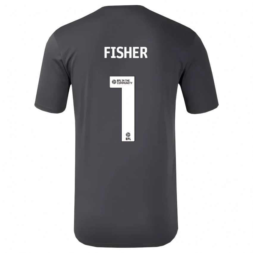 ילדים ניית׳ן פישר #1 לבן שחור חולצת שוער 2025/26 חולצה קצרה