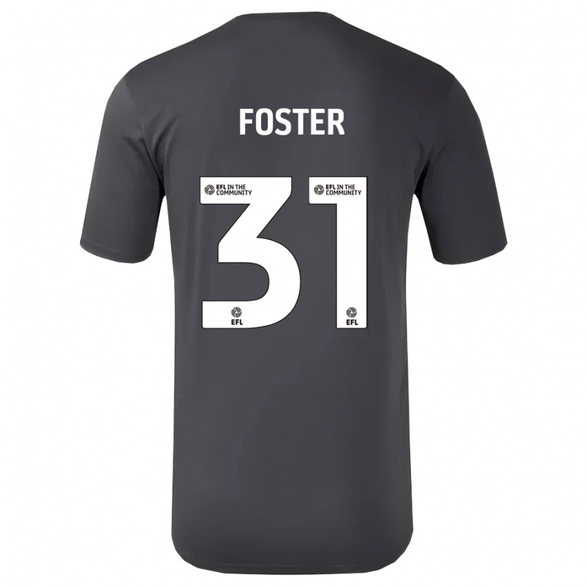 ילדים אוון פוסטר #31 לבן שחור חולצת שוער 2025/26 חולצה קצרה