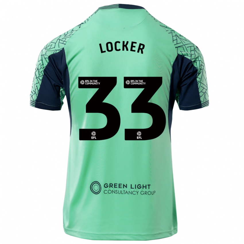 ילדים Amber Locker #33 שחור אקווה חולצת שוער 2025/26 חולצה קצרה