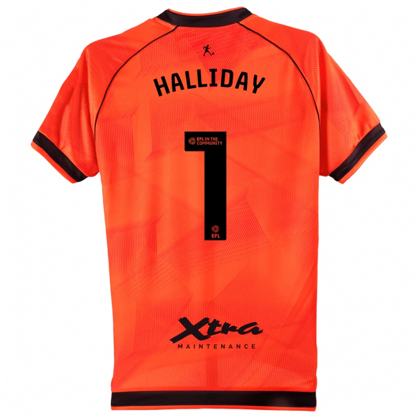 ילדים ג׳ואל הולידיי #1 שחור כתום חולצת שוער 2025/26 חולצה קצרה