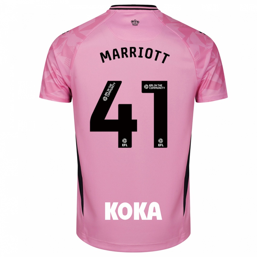 ילדים אלפי סימון רודני מריוט #41 שחור ורוד בהיר חולצת שוער 2025/26 חולצה קצרה