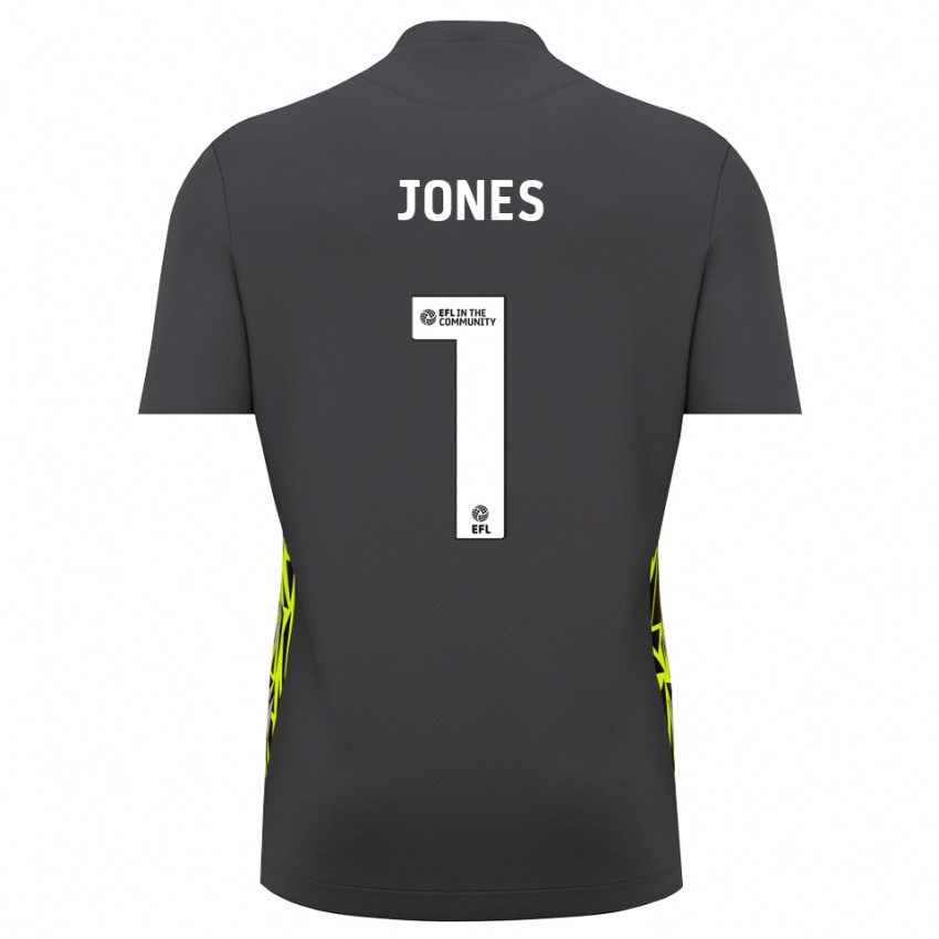 ילדים Elliott Jones #1 ירוק יער אפור חולצת שוער 2025/26 חולצה קצרה