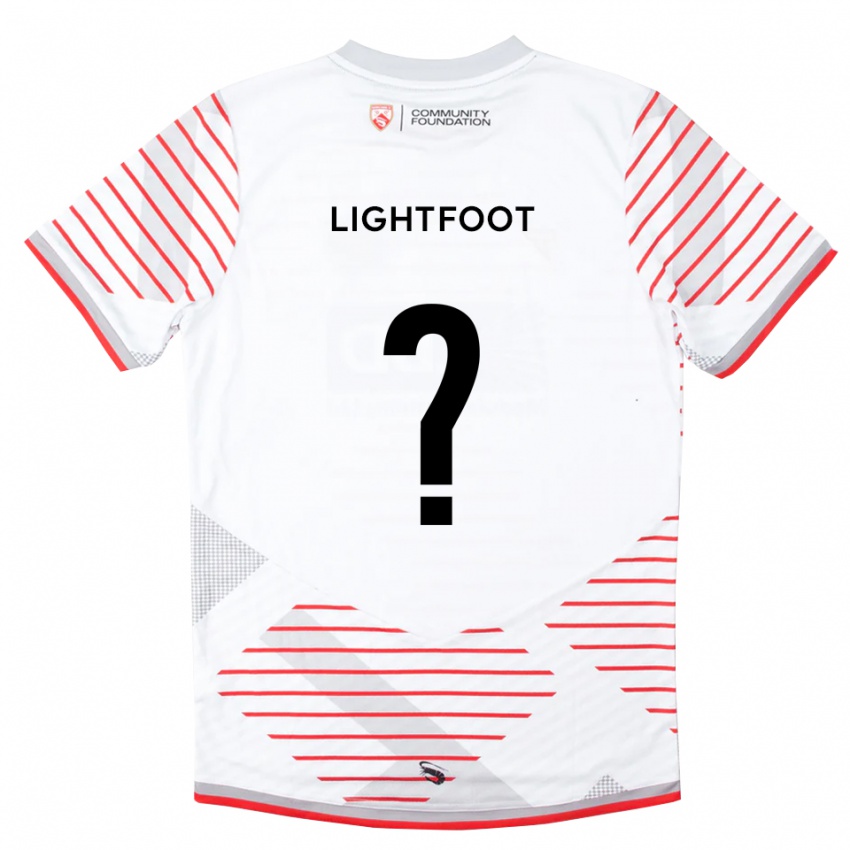 ילדים Erin Lightfoot #0 אדום לבן חולצת שוער 2025/26 חולצה קצרה