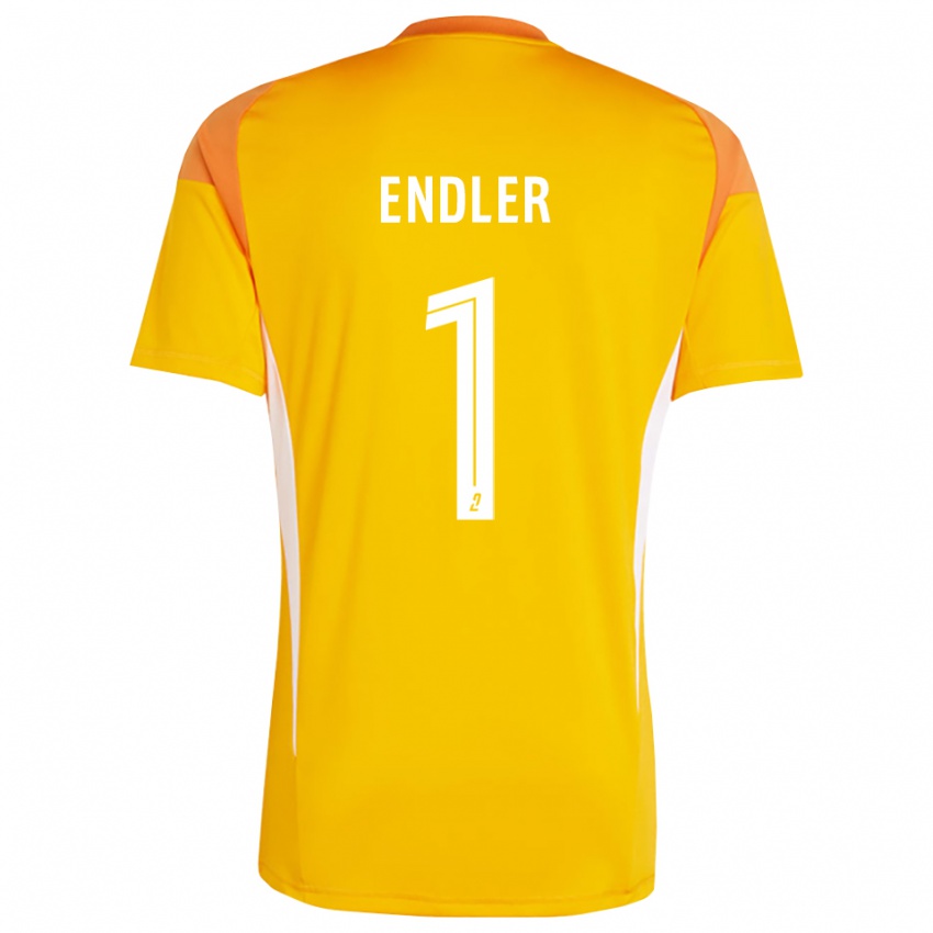 ילדים כריסטיאנה אנדלר #1 אדום כתום חולצת שוער 2025/26 חולצה קצרה