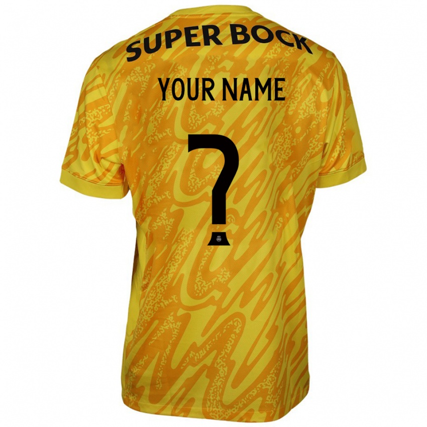 ילדים ספורטינג ליסבון צהוב כתום חולצת שוער 2025/26 חולצה קצרה