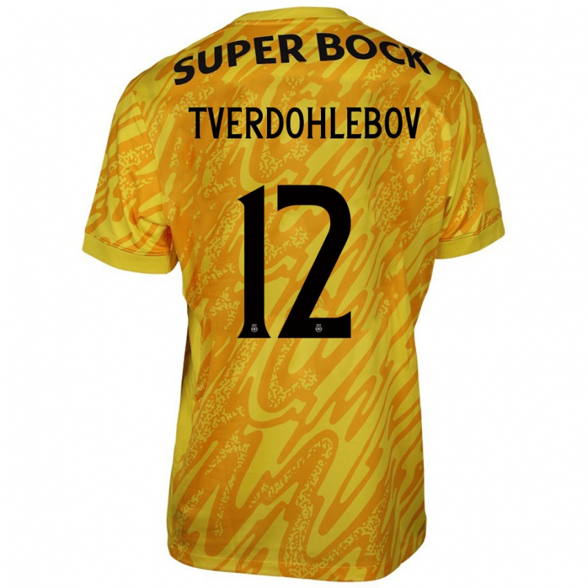 ילדים אלכס טוורדוהלבוב #12 צהוב כתום חולצת שוער 2025/26 חולצה קצרה