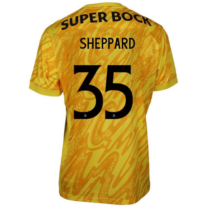 ילדים קתריונה רוז שפרד #35 צהוב כתום חולצת שוער 2025/26 חולצה קצרה