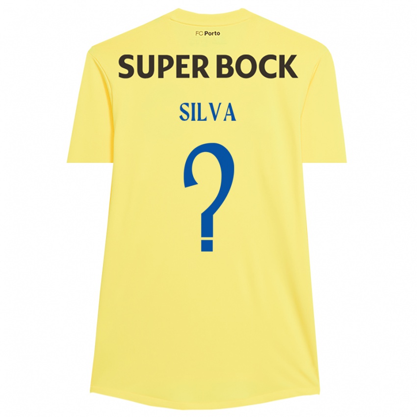 ילדים גונסאלו סילבה #0 צהוב בהיר שחור חולצת שוער 2025/26 חולצה קצרה