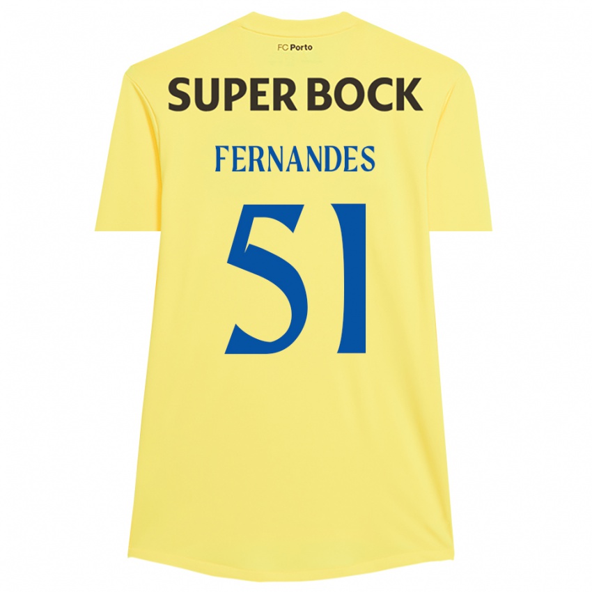 ילדים דיוגו פרננדס #51 צהוב בהיר שחור חולצת שוער 2025/26 חולצה קצרה