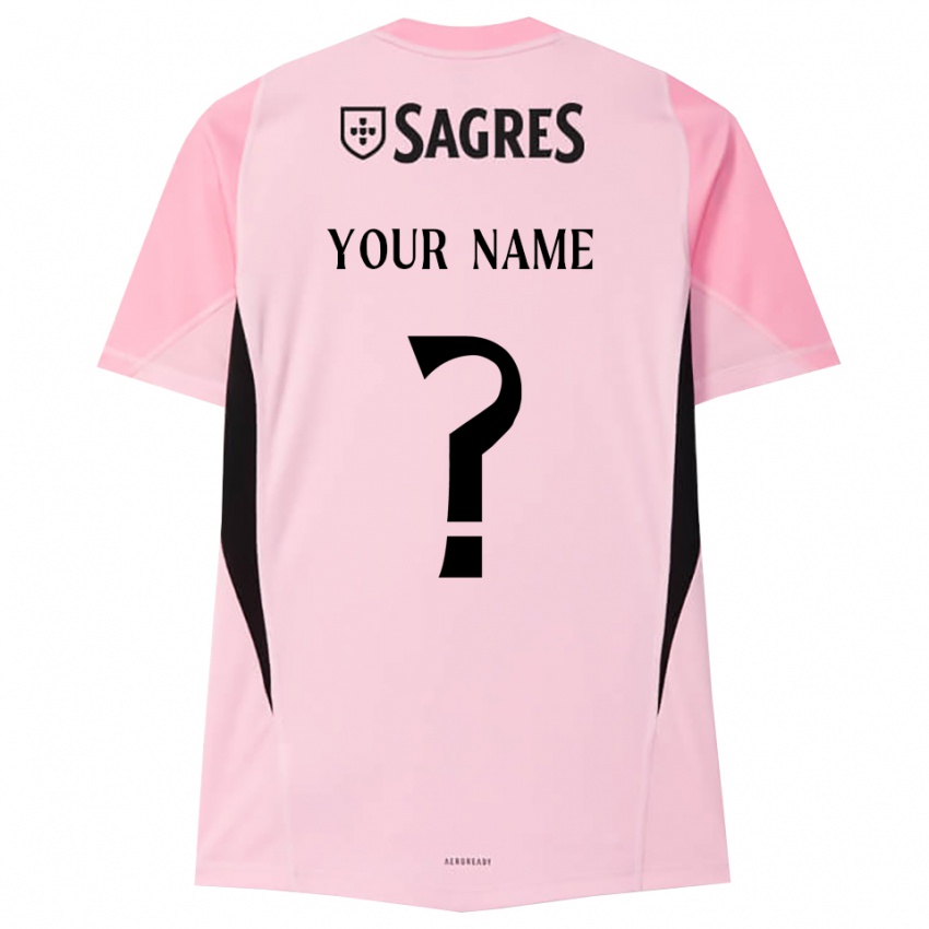 ילדים בנפיקה ליסבון ורוד שחור חולצת שוער 2025/26 חולצה קצרה