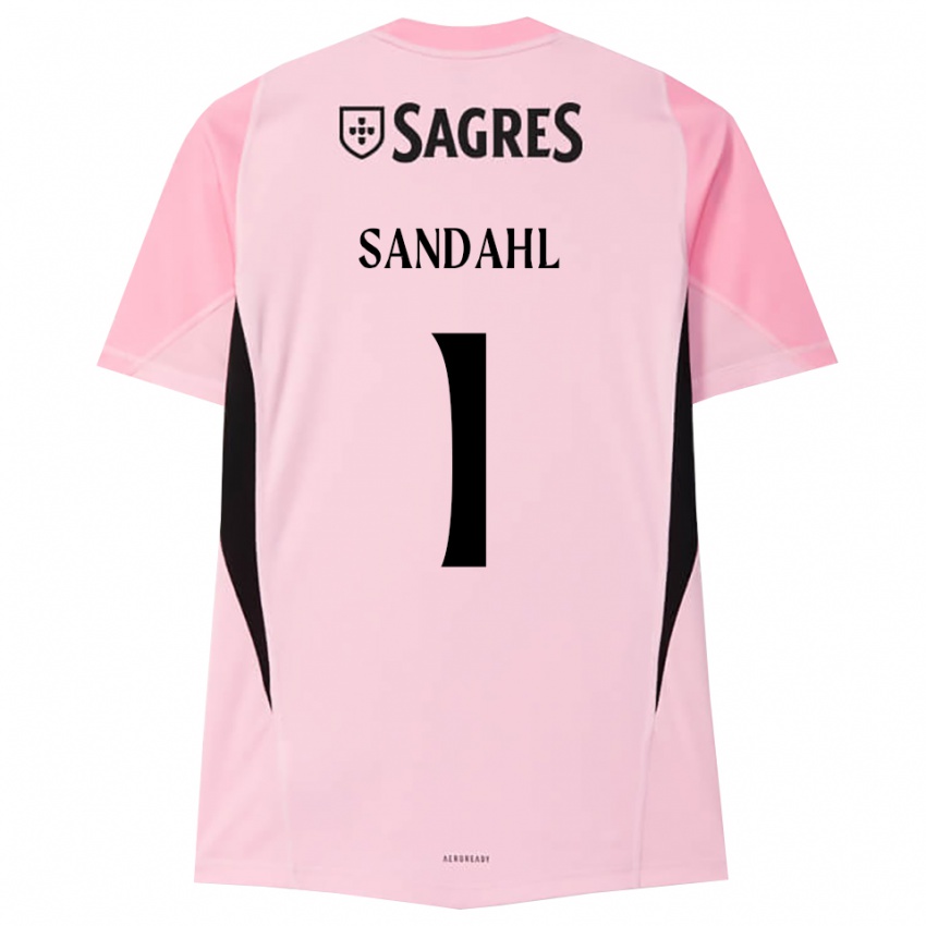 ילדים אלכסנדר מטיאס סנדל #1 ורוד שחור חולצת שוער 2025/26 חולצה קצרה