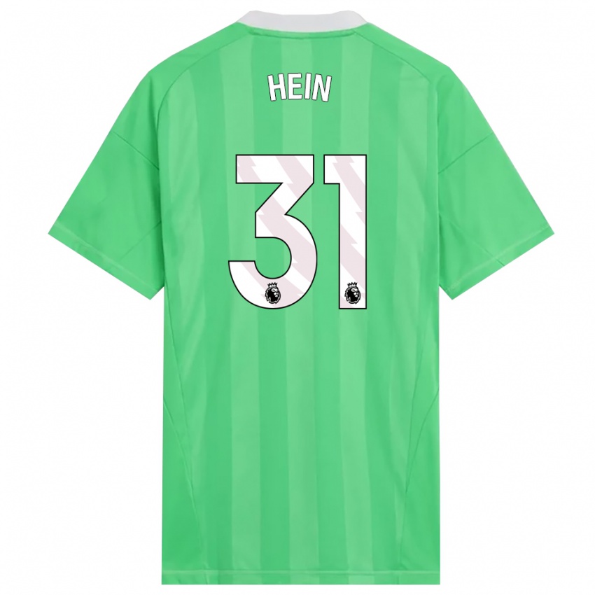 ילדים קרל יקוב היין #31 ירוק בהיר לבן חולצת שוער 2025/26 חולצה קצרה