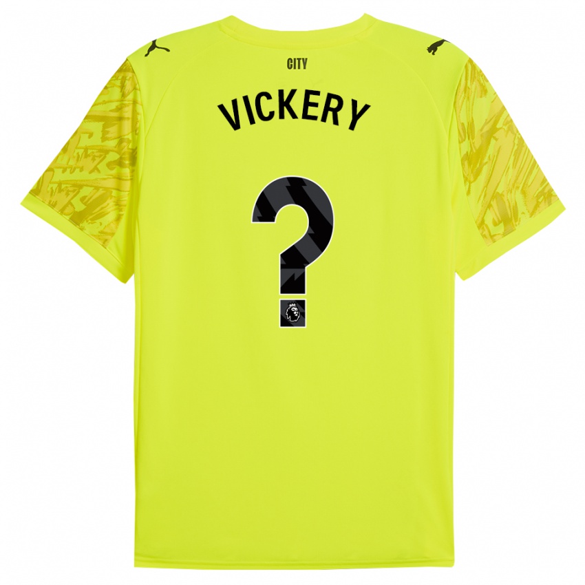 ילדים Ben Vickery #0 צהוב כתום שחור חולצת שוער 2025/26 חולצה קצרה