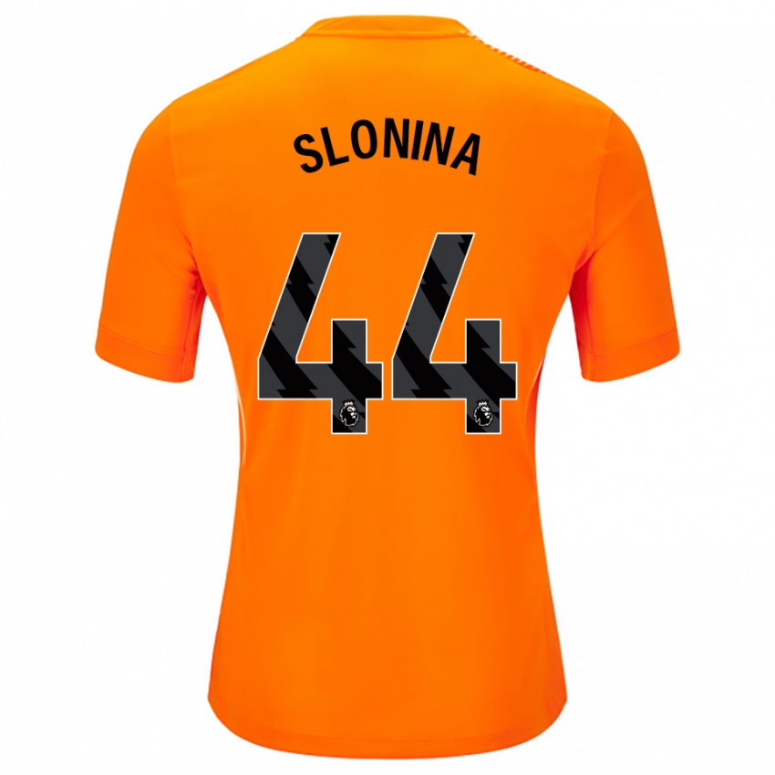 ילדים גבריאל סלונינה #44 כתום שחור חולצת שוער 2025/26 חולצה קצרה