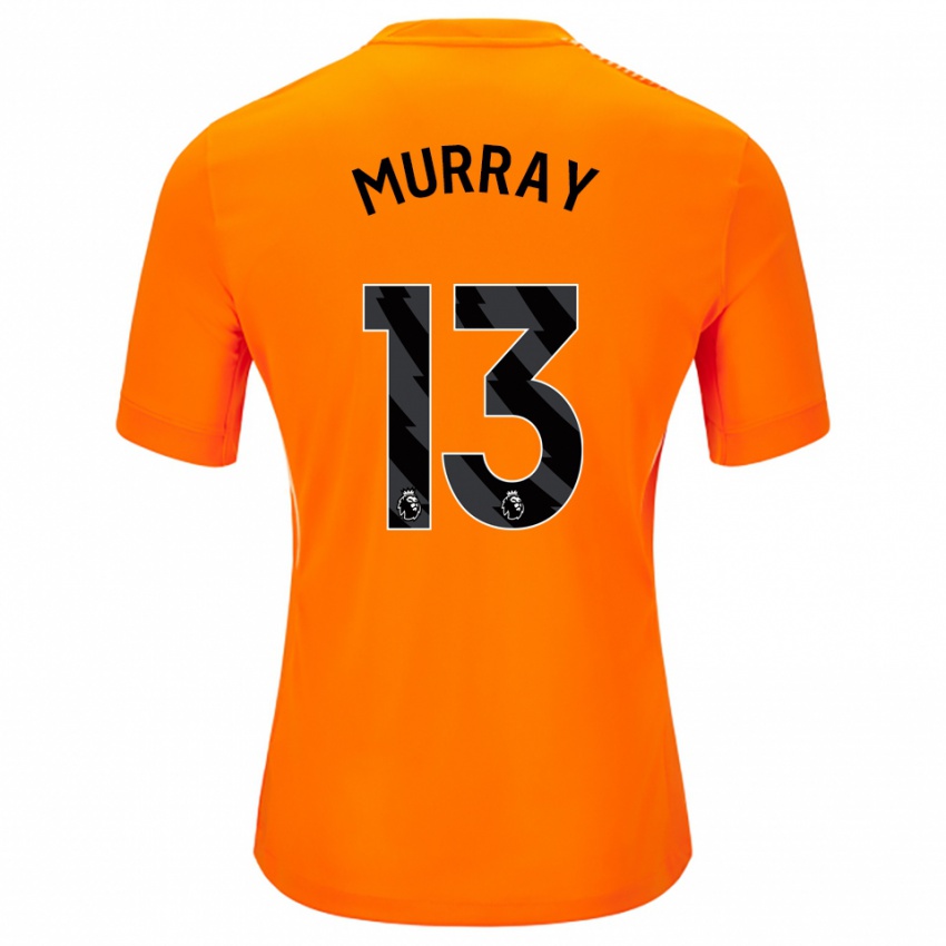 ילדים Jake Murray #13 כתום שחור חולצת שוער 2025/26 חולצה קצרה