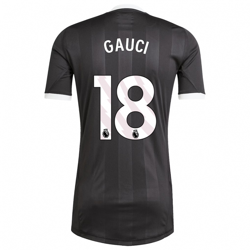 ילדים ג'ו גאוסי #18 שחור לבן חולצת שוער 2025/26 חולצה קצרה