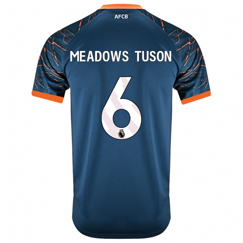 ילדים Freya Meadows Tuson #6 כחול צפחה כהה חולצת שוער 2025/26 חולצה קצרה