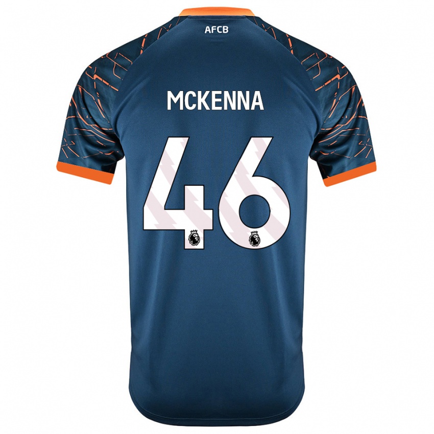 ילדים קאלאן מקקנה #46 כחול צפחה כהה חולצת שוער 2025/26 חולצה קצרה