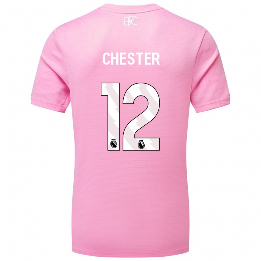 ילדים פליקס צ׳סטר #12 ורוד לבן חולצת שוער 2025/26 חולצה קצרה