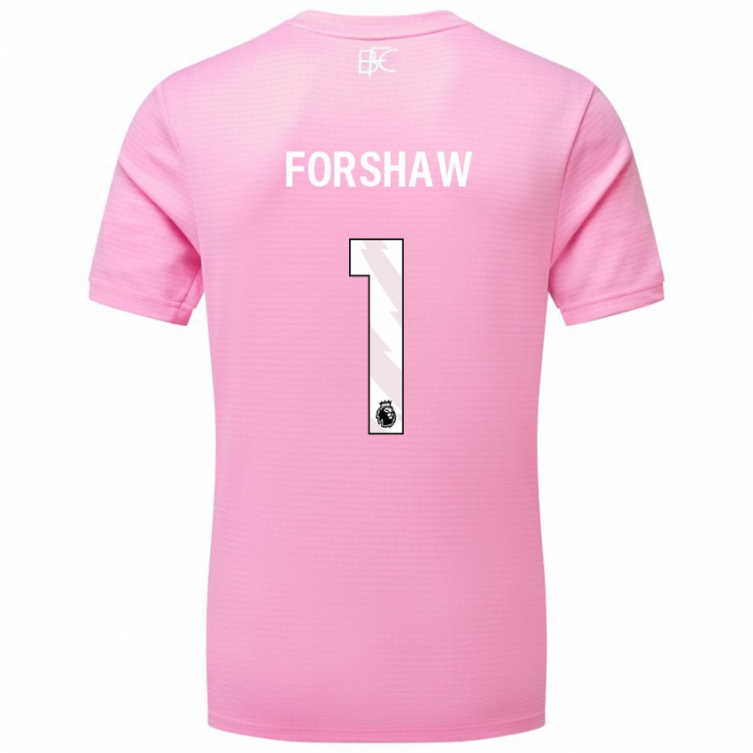 ילדים ואיס פורשו #1 ורוד לבן חולצת שוער 2025/26 חולצה קצרה