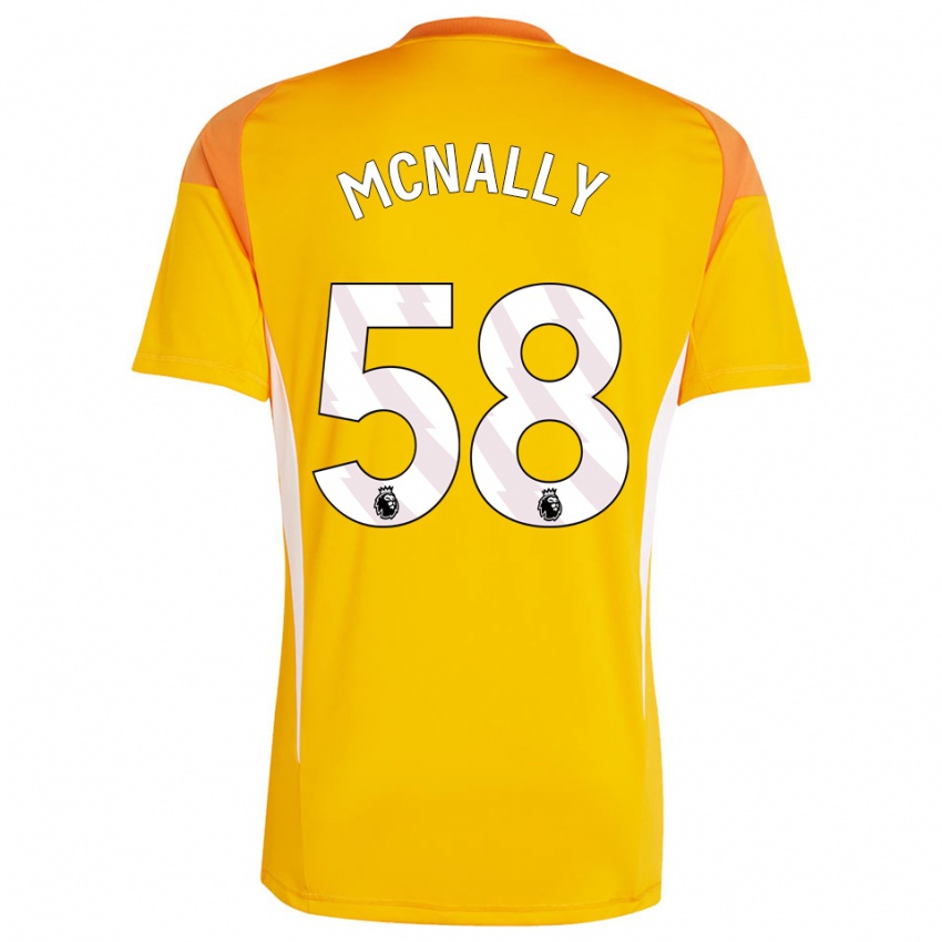 ילדים אלפי מקנאלי #58 כתום לבן חולצת שוער 2025/26 חולצה קצרה