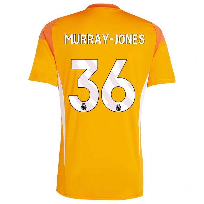 ילדים ג׳ורג׳ מוראי-ג׳ונס #36 כתום לבן חולצת שוער 2025/26 חולצה קצרה