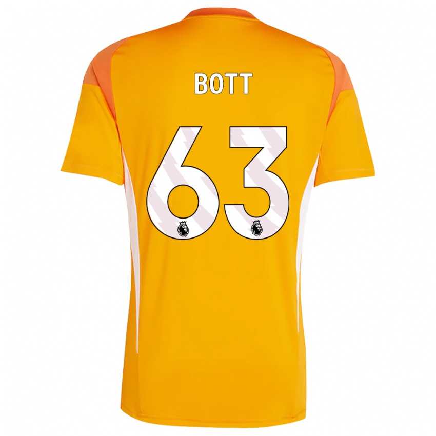 ילדים ארון צ׳ארלי בוט #63 כתום לבן חולצת שוער 2025/26 חולצה קצרה