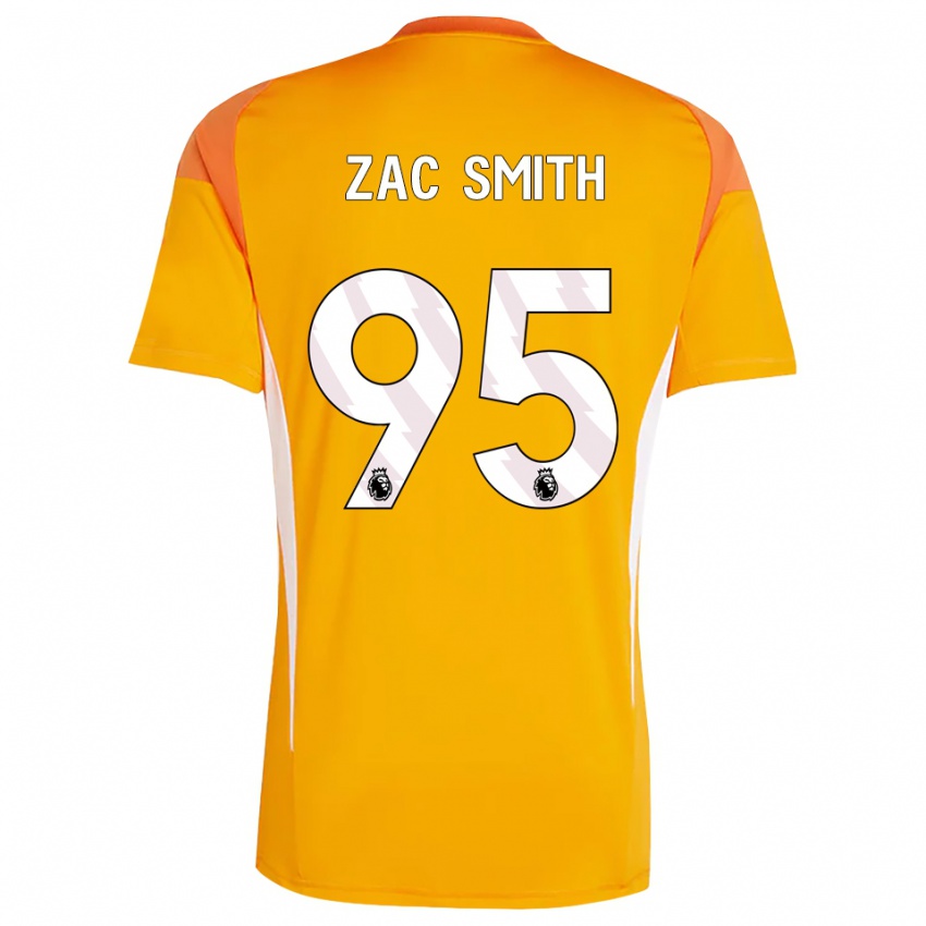 ילדים זאק סמית' #95 כתום לבן חולצת שוער 2025/26 חולצה קצרה