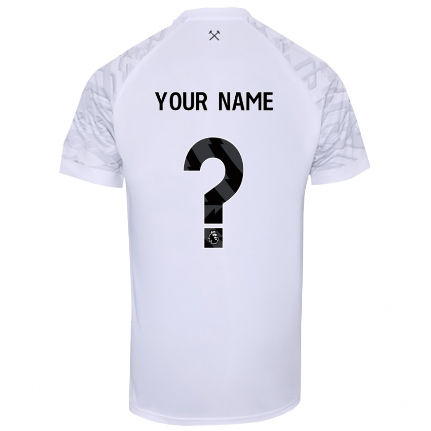 ילדים ווסטהאם יונייטד שחור לבן חולצת שוער 2025/26 חולצה קצרה