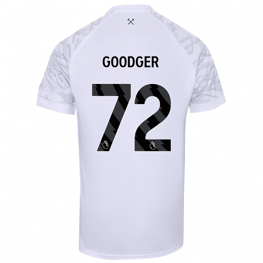 ילדים Tommy Goodger #72 שחור לבן חולצת שוער 2025/26 חולצה קצרה
