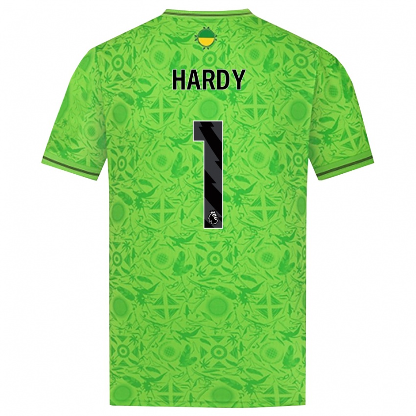 ילדים George Hardy #1 ירוק שחור חולצת שוער 2025/26 חולצה קצרה