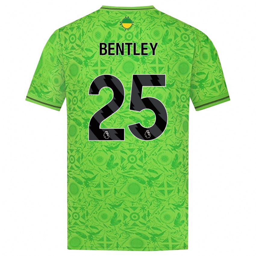 ילדים דן בנטלי #25 ירוק שחור חולצת שוער 2025/26 חולצה קצרה