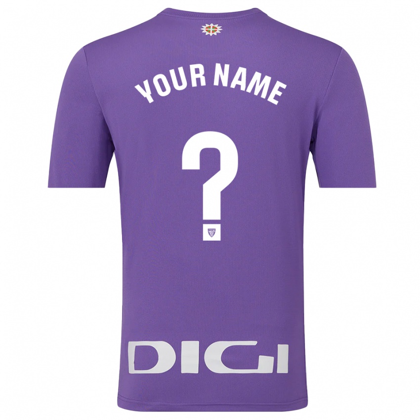 ילדים אתלטיק בילבאו סגול לבן חולצת שוער 2025/26 חולצה קצרה