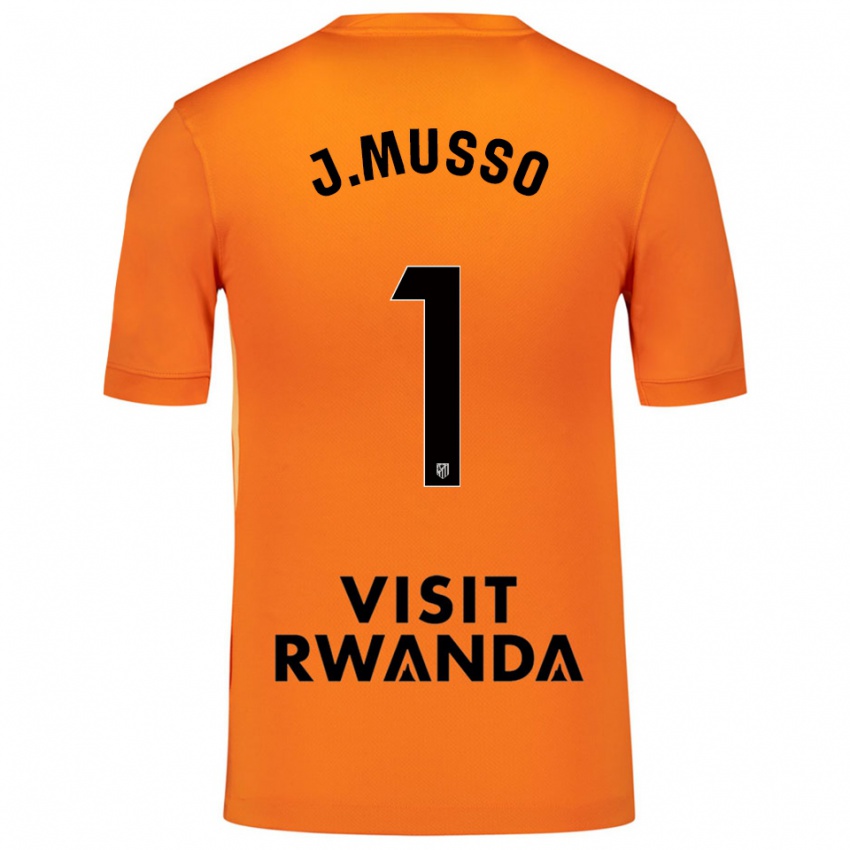 ילדים חואן מוסו #1 כתום שחור חולצת שוער 2025/26 חולצה קצרה