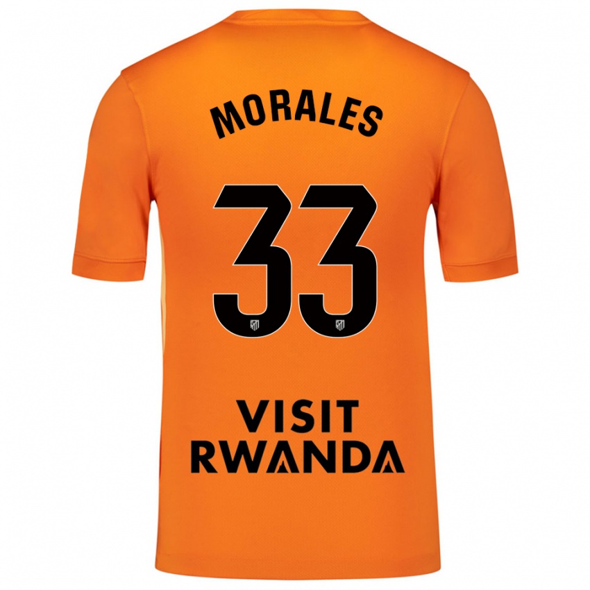 ילדים לואיסמי מוראלס #33 כתום שחור חולצת שוער 2025/26 חולצה קצרה