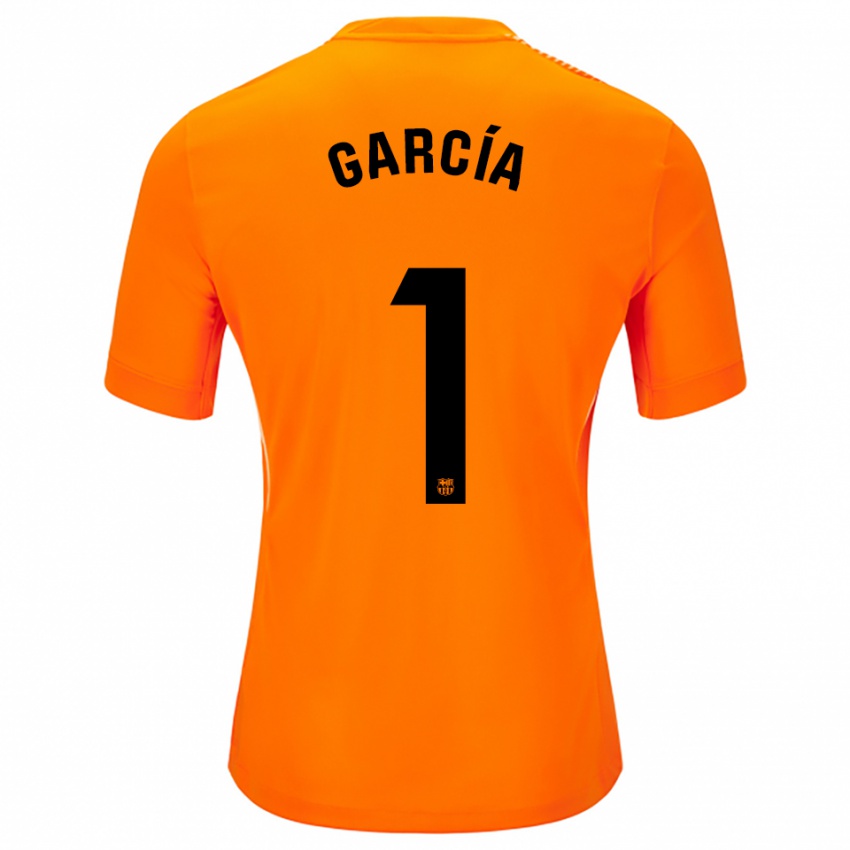 ילדים ז'ואן גרסיה #1 כתום שחור חולצת שוער 2025/26 חולצה קצרה