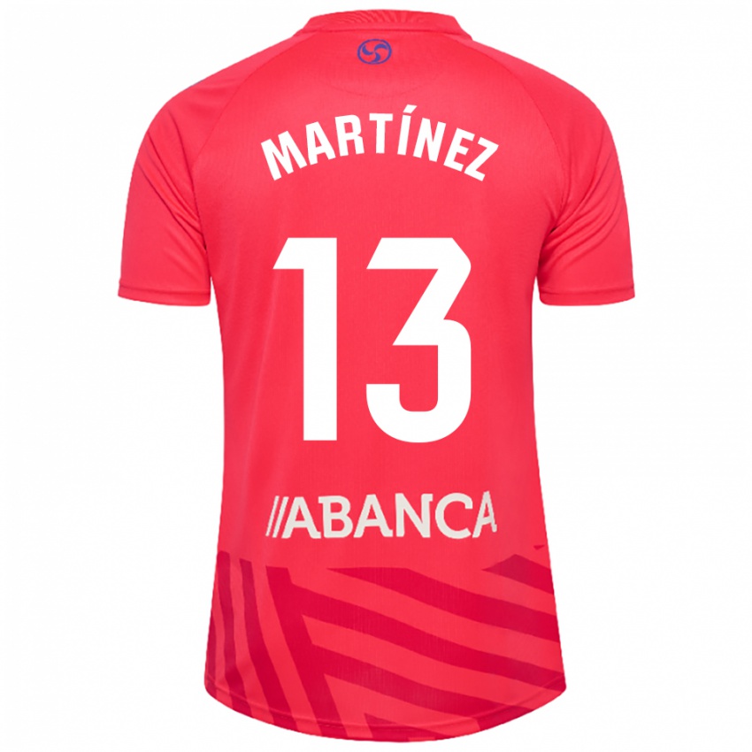 ילדים Naiara Martínez #13 אדום לבן חולצת שוער 2025/26 חולצה קצרה