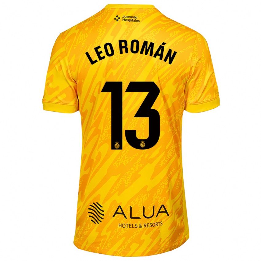 ילדים ליאו רומן #13 כתום שחור חולצת שוער 2025/26 חולצה קצרה