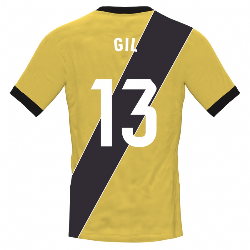 ילדים חואן פדרו גיל בואנו #13 צהוב שחור חולצת שוער 2025/26 חולצה קצרה