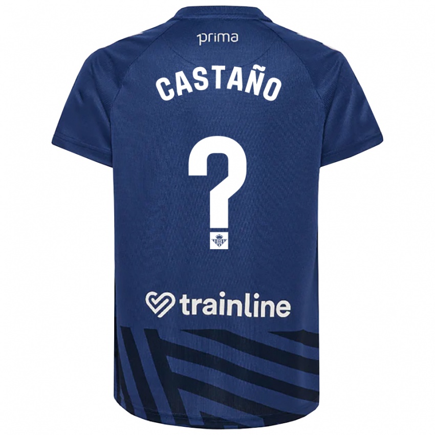 ילדים Jesús Castaño #0 כחול מלכותי לבן חולצת שוער 2025/26 חולצה קצרה