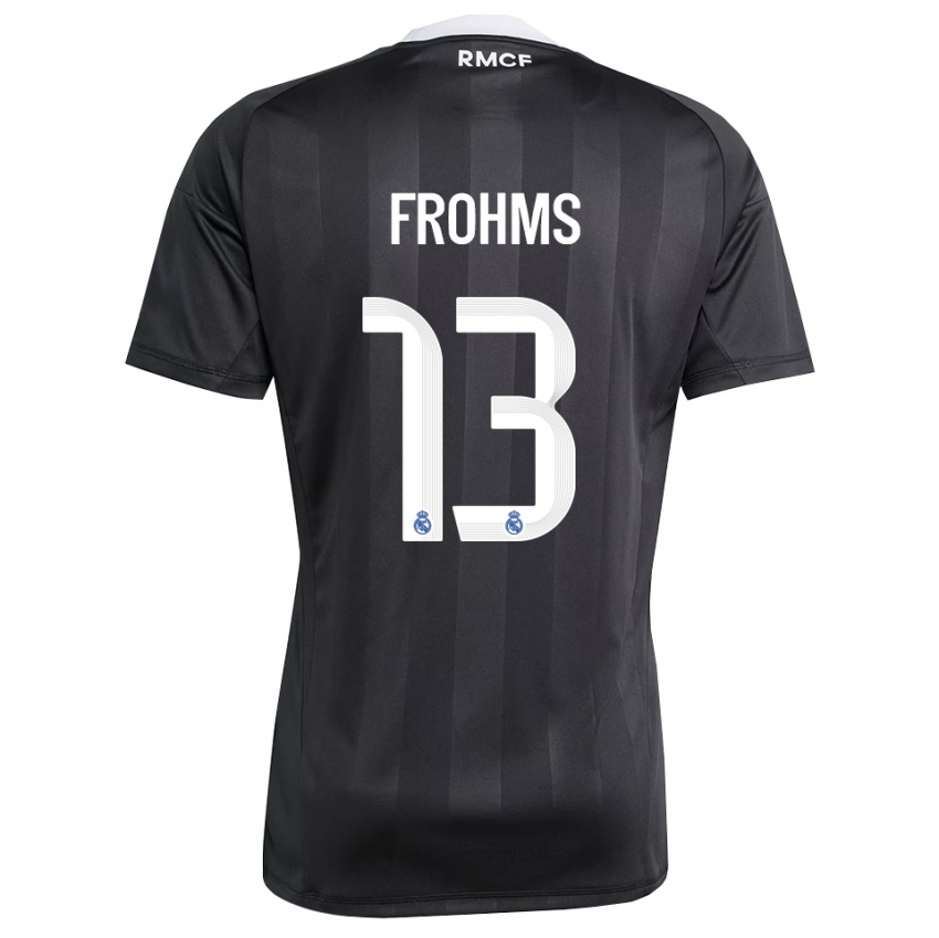 ילדים מרלה פרוהמס #13 שחור לבן חולצת שוער 2025/26 חולצה קצרה