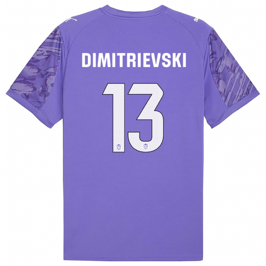 ילדים סטולה דמיטריבסקי #13 לבנדר לבן חולצת שוער 2025/26 חולצה קצרה