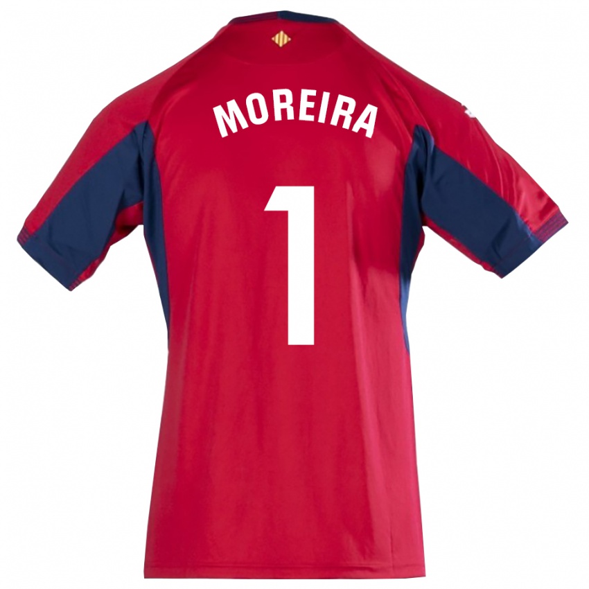 ילדים יאגו מוריירה סילבה #1 כחול מלכותי אדום חולצת שוער 2025/26 חולצה קצרה