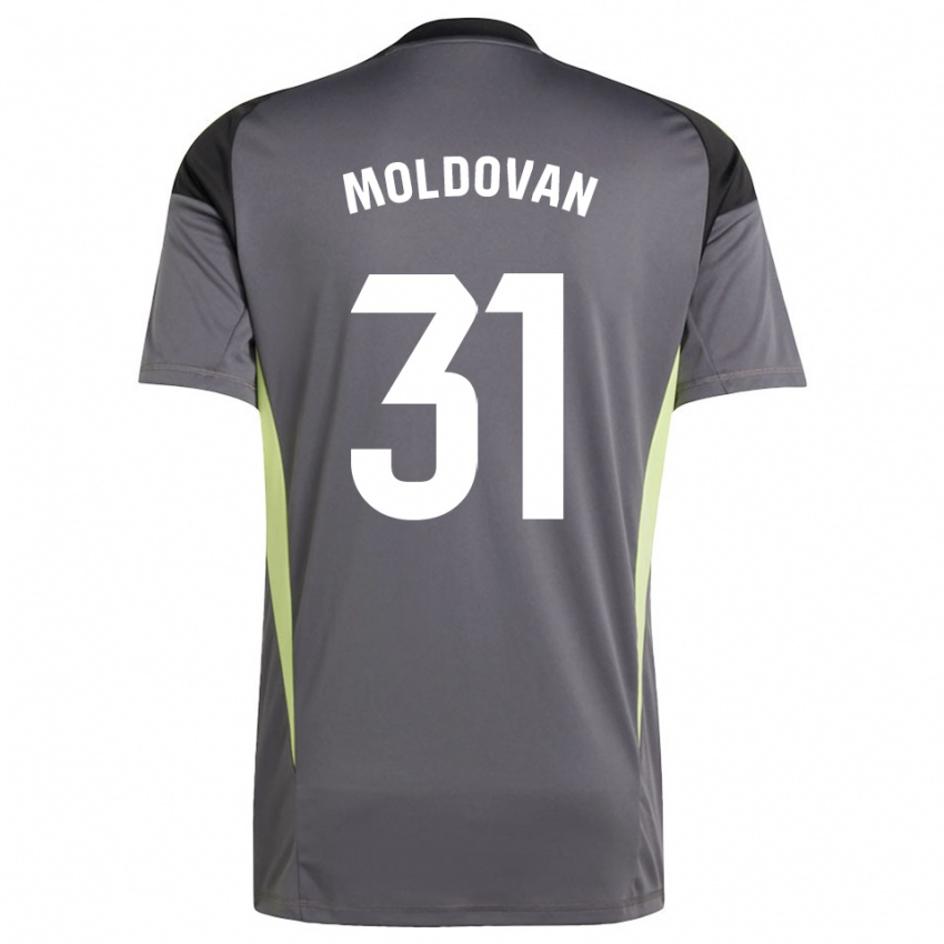 ילדים הוראציו מולדובן #31 אפור כהה שחור חולצת שוער 2025/26 חולצה קצרה
